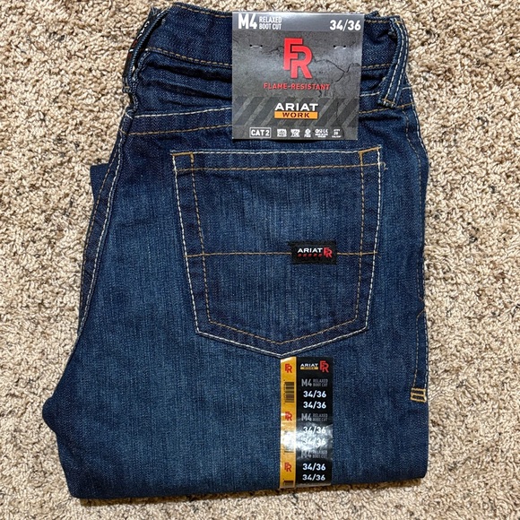 Ariat Other - Ariat Men’s Relaxed Bootcut Jeans in Dark Indigo with Contrast Stitching